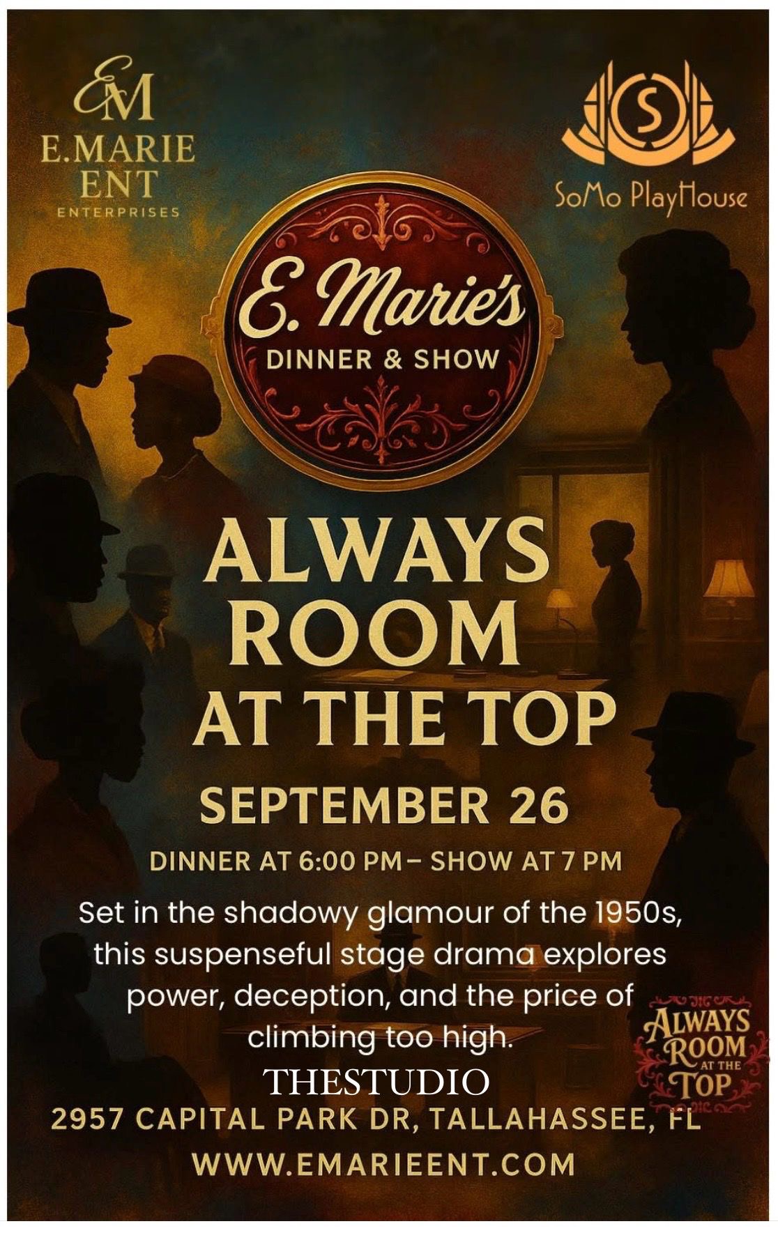 DINNER & THEATRE - ALWAYS ROOM AT THE TOP